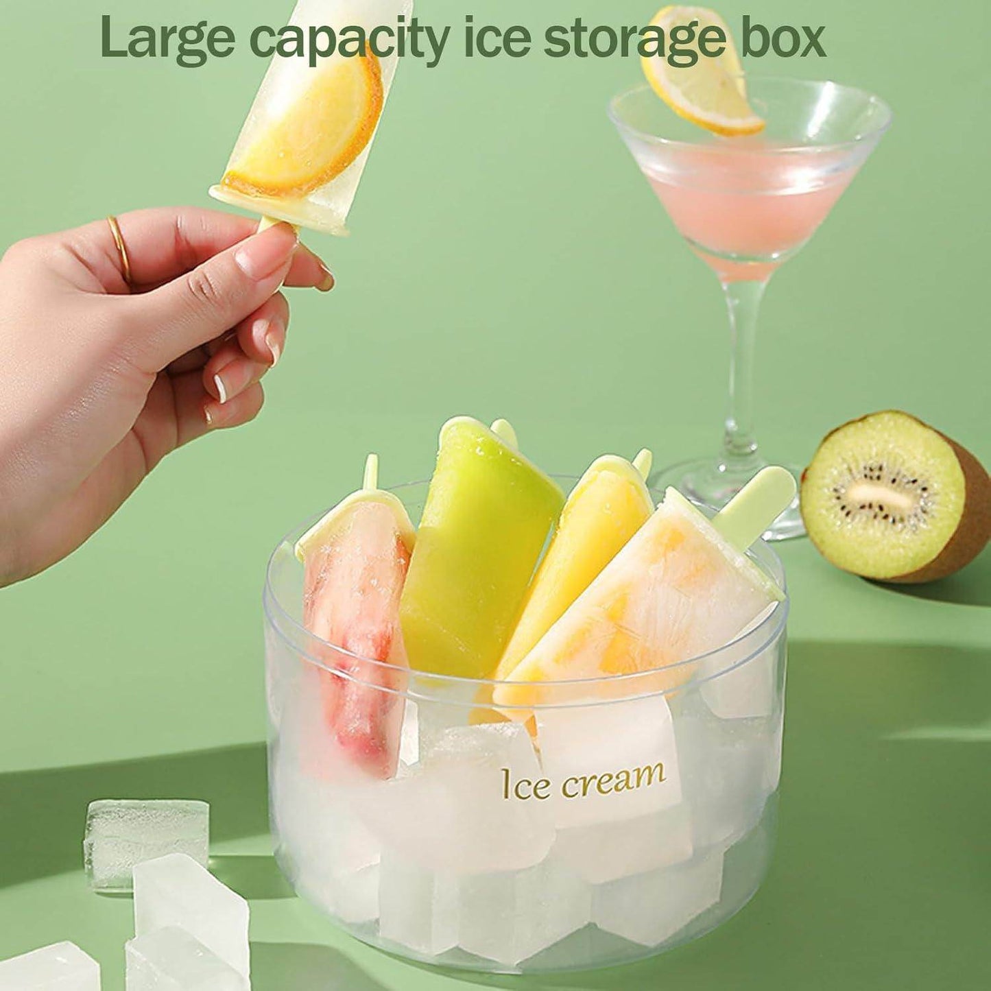 Reusable DIY 8 Pieces Ice Pop Mould - KazualCart