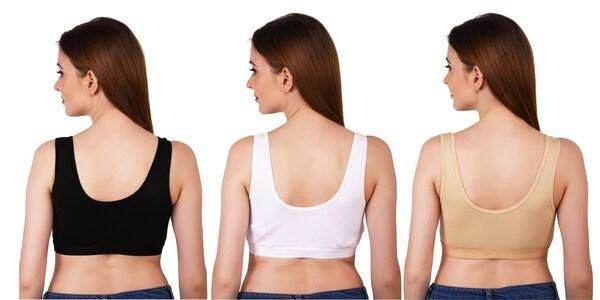 Womens Multicolor Air Bra (Pack of 3) - KazualCart