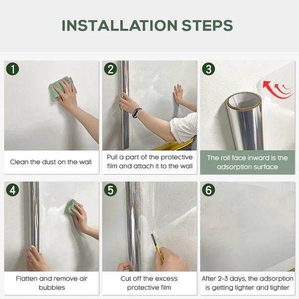 Self- Adhesive Transparent Electrostatic Wall Protection Film Buy 1 Get 1 Free - KazualCart