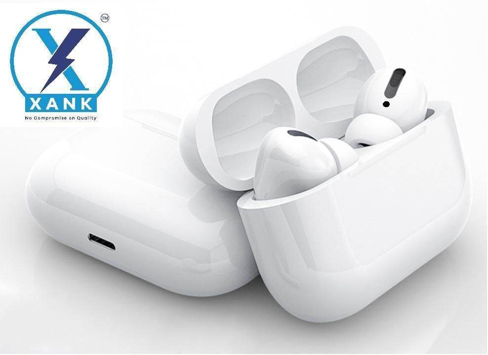 XANK Air-pods Pro with Wireless Charging Case with Sensor Enabled Bluetooth Headset (White, True Wireless) - KazualCart