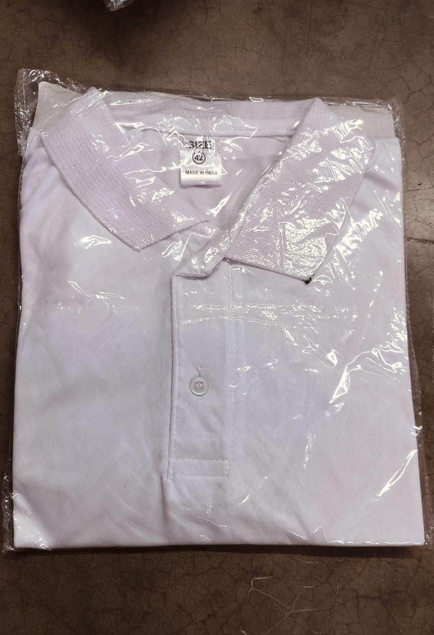 Poly Matte Solid Half Sleeves Mens Polo T-Shirt Pack Of 4 - KazualCart