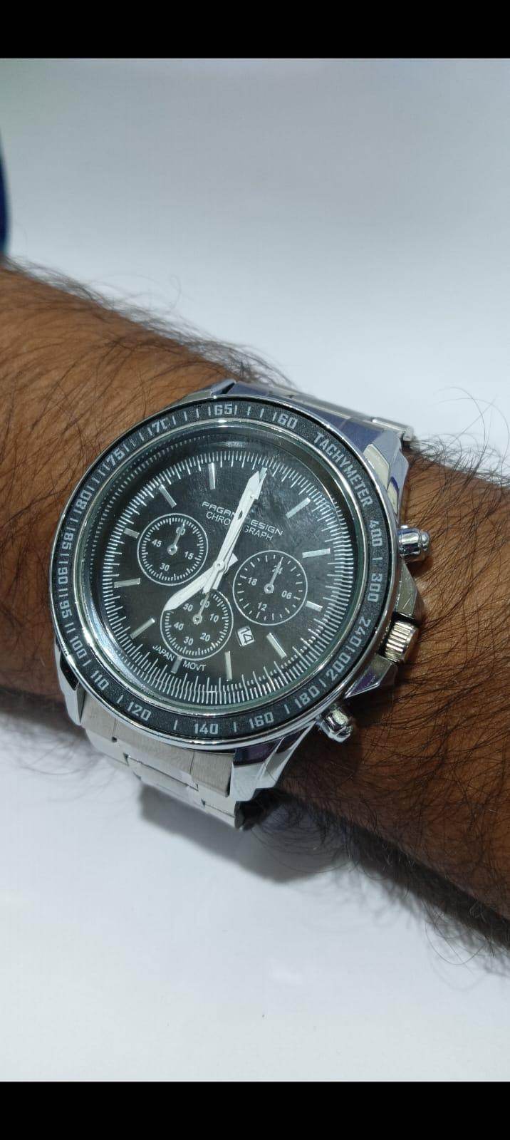 Men Silver Stainless Steel Strap Watch - KazualCart