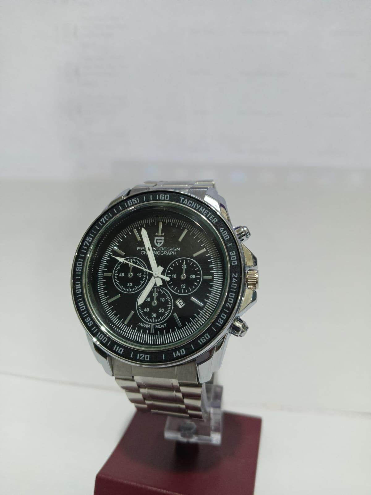 Men Silver Stainless Steel Strap Watch - KazualCart