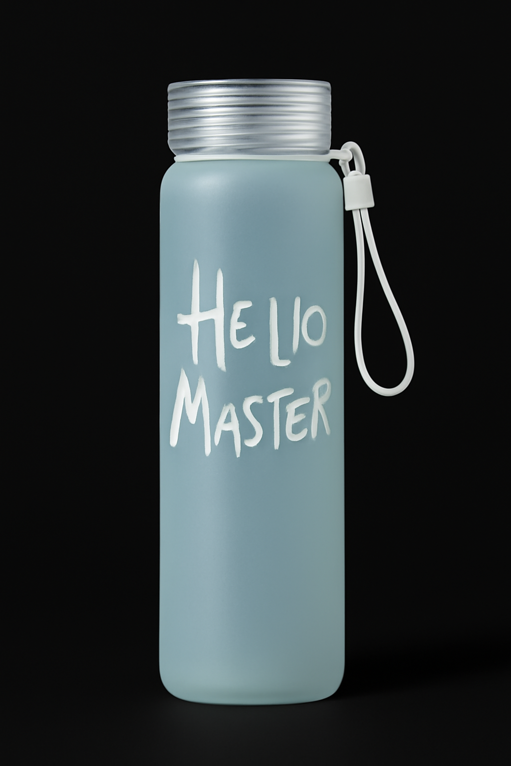 Glass Water Bottle I Hello Master I 500ml I Pack of 1