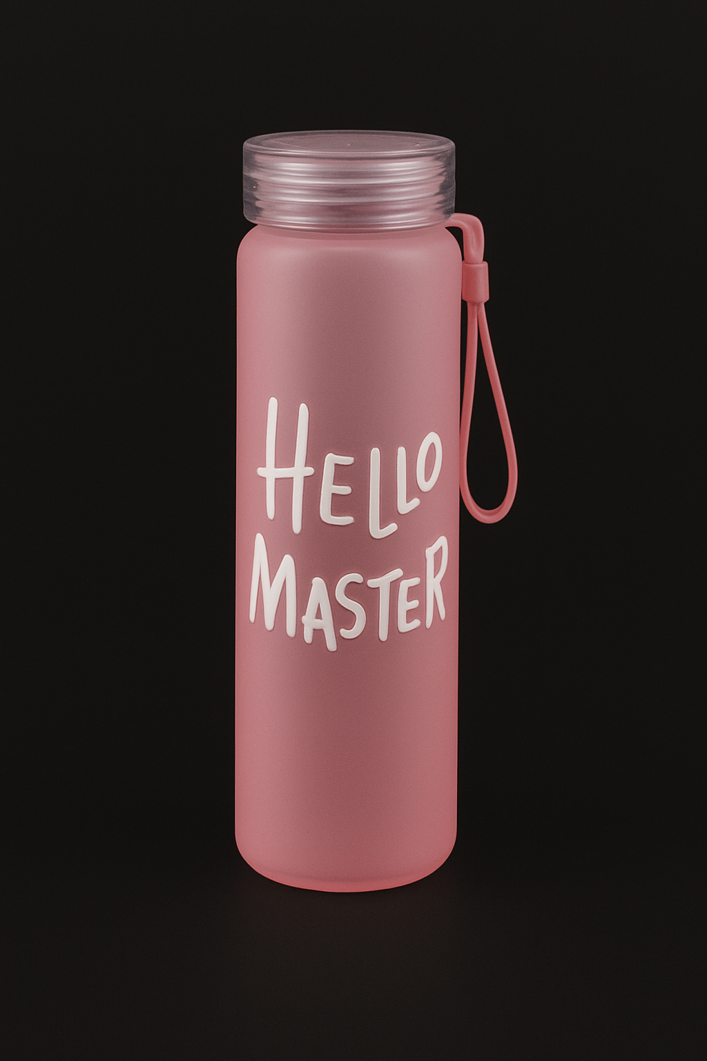 Glass Water Bottle I Hello Master I 500ml I Pack of 1
