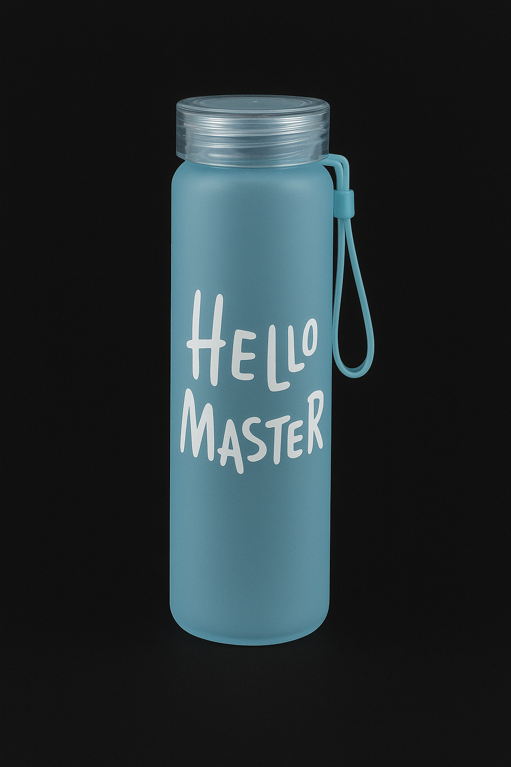 Glass Water Bottle I Hello Master I 500ml I Pack of 1