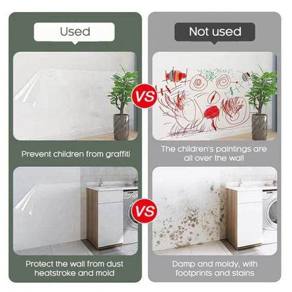 Self- Adhesive Transparent Electrostatic Wall Protection Film Buy 1 Get 1 Free - KazualCart