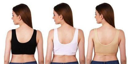 Womens Multicolor Air Bra (Pack of 3) - KazualCart