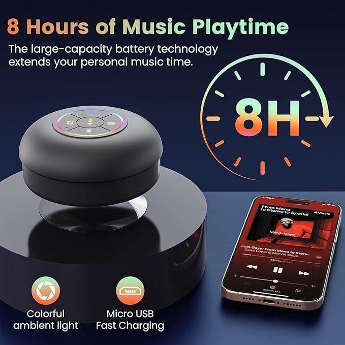 Large Suction Cup Waterproof Bluetooth Speaker - KazualCart