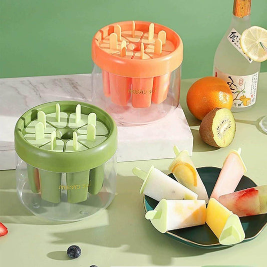 Reusable DIY 8 Pieces Ice Pop Mould - KazualCart