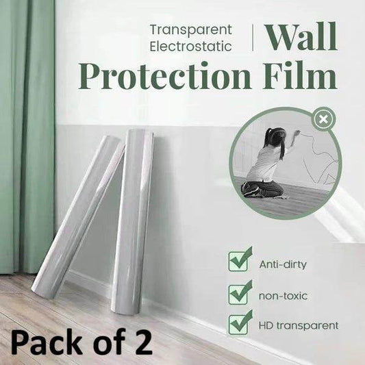 Self- Adhesive Transparent Electrostatic Wall Protection Film Buy 1 Get 1 Free - KazualCart