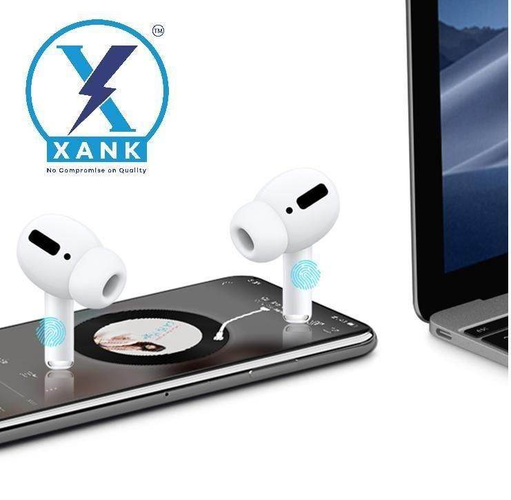 XANK Air-pods Pro with Wireless Charging Case with Sensor Enabled Bluetooth Headset (White, True Wireless) - KazualCart