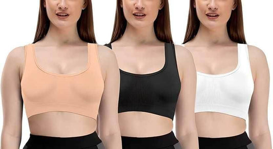 Womens Multicolor Air Bra (Pack of 3) - KazualCart