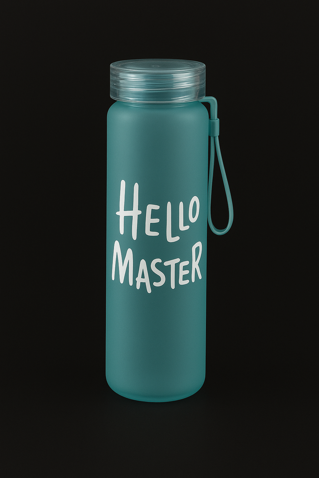 Glass Water Bottle I Hello Master I 500ml I Pack of 1